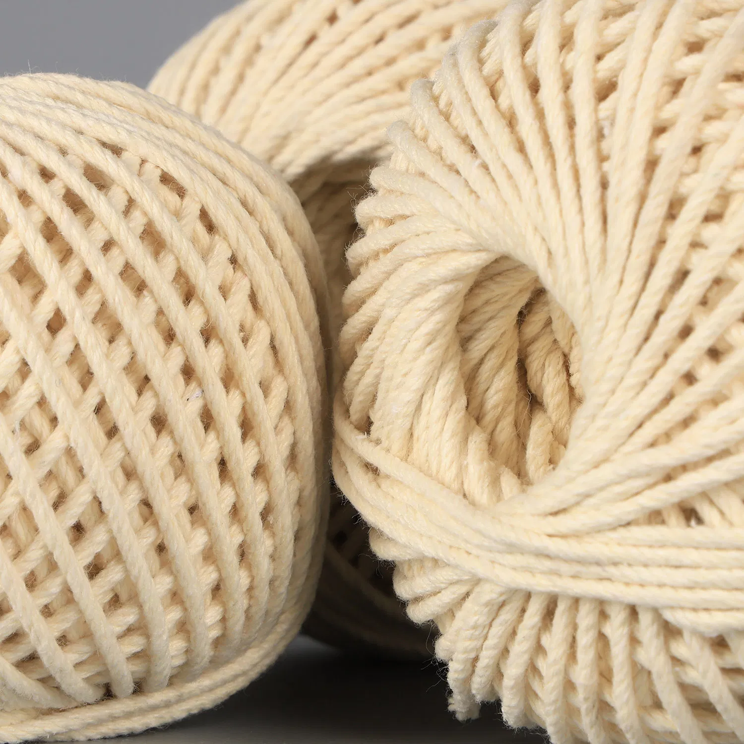 Vente en gros DIY 3/4/5 mm Corde en coton colorée Fil de chanvre pour machine à pain Rouleau Emballage cadeau de Noël