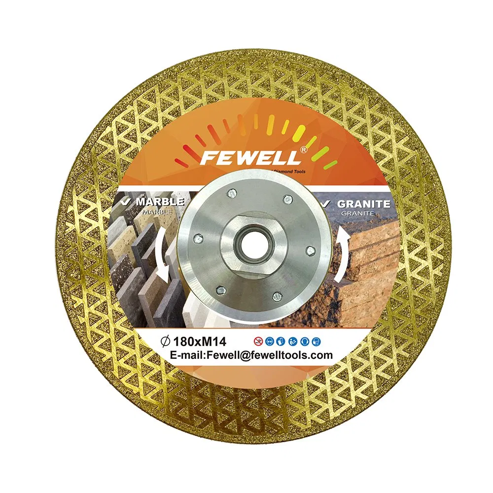 7inch 180*M14 Electroplated Diamond Cutting Blade for Marble Granite Ceramic General Purpose