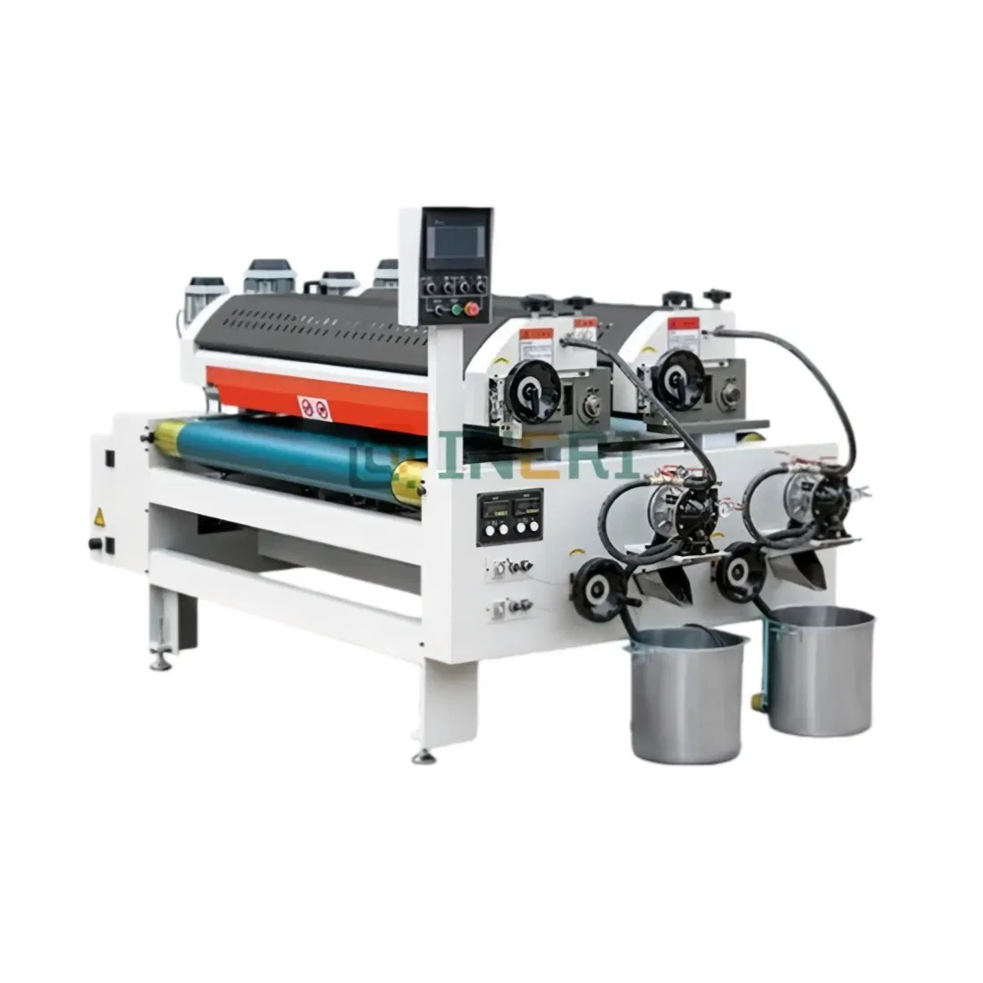 Macchina rivestitrice a doppio rullo UV per verniciatura di compensato e plastica