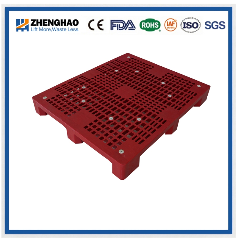 1200*1000*145mm Warehouse Nine Feet Lightweight HDPE Plastic Pallet Flat Top Surface Small Mini Single Sided Plastic Pallet