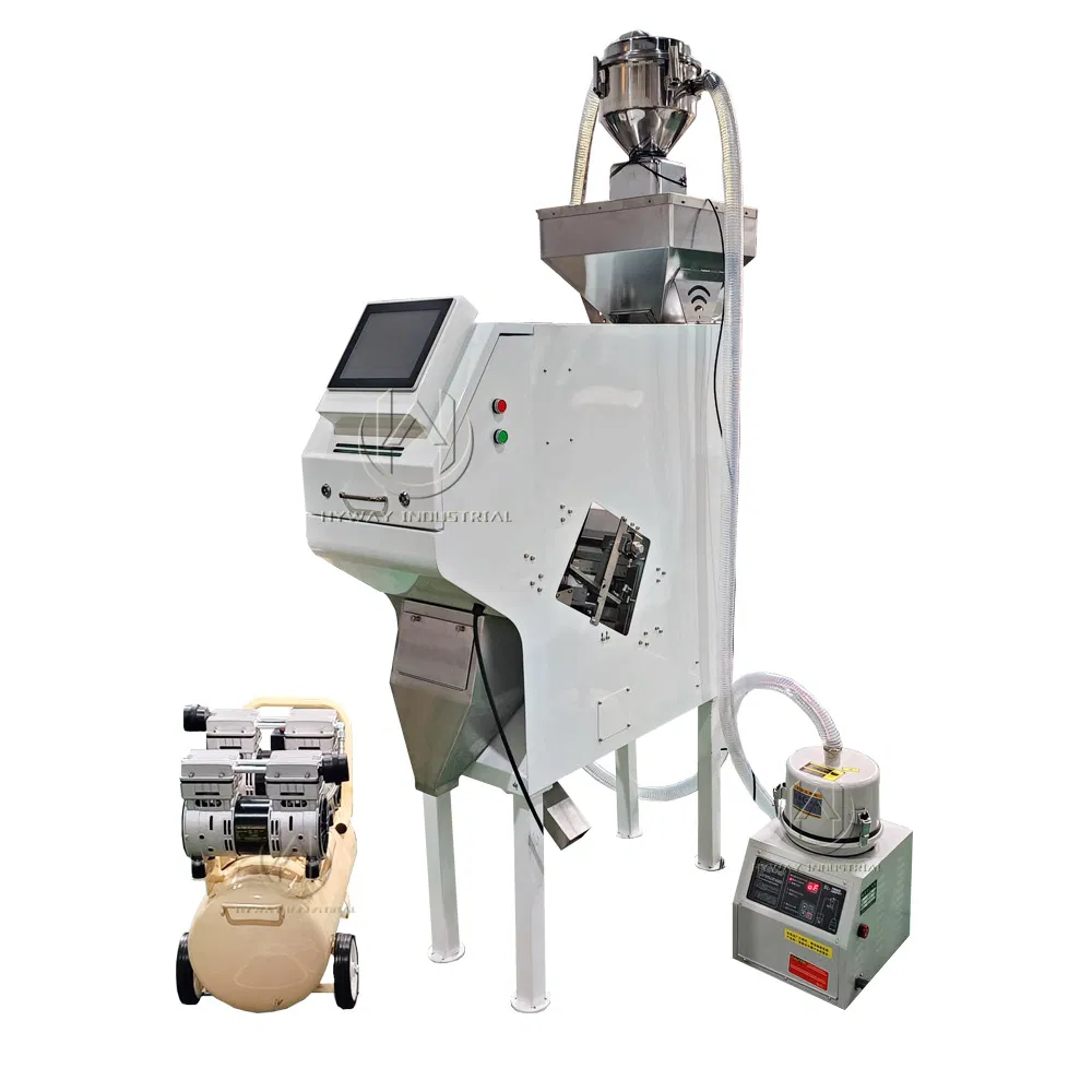 HCS-500 Macchina Selezionatrice Intelligente a Colori per Finestre, per Riso, Chicchi di Caffè, Frutta Secca, Plastica, 50-500kg/h