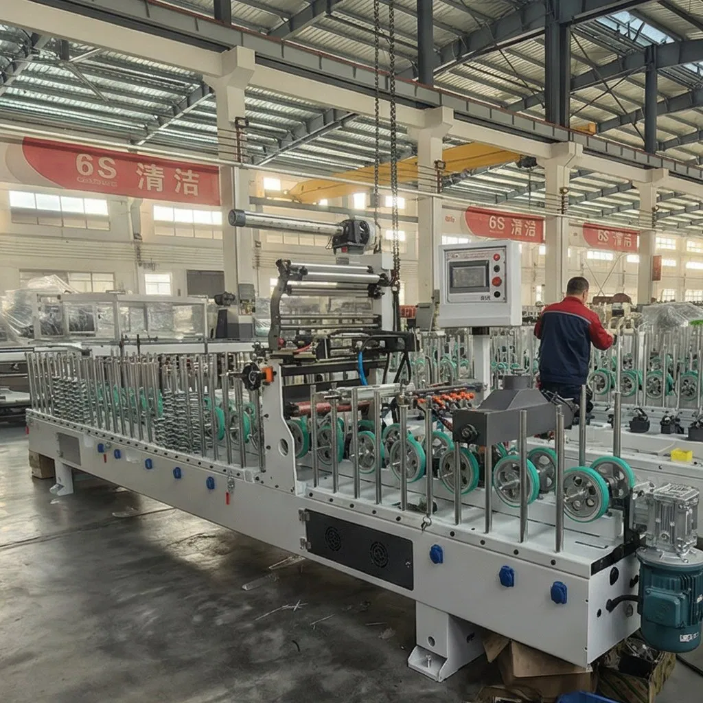 Aluminum Foil Door Frame Profile Wrapping Machine 10kw with CE