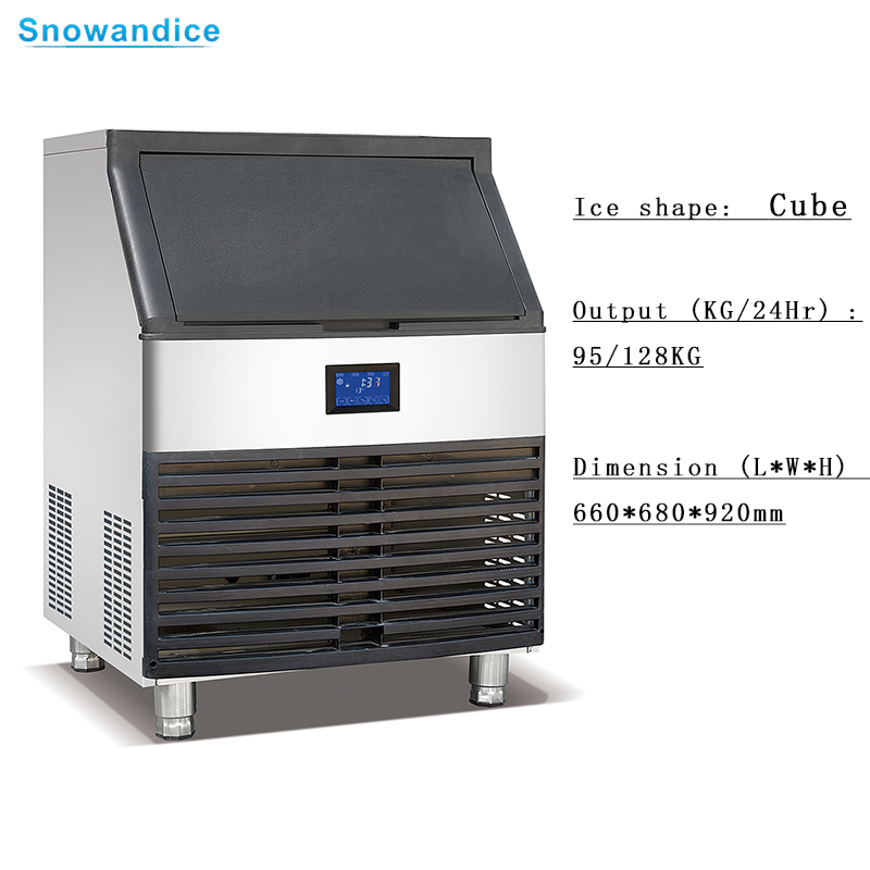 100kg Ice Pellet Machine Ice Cube Maker Machine for Cold Drink Shop