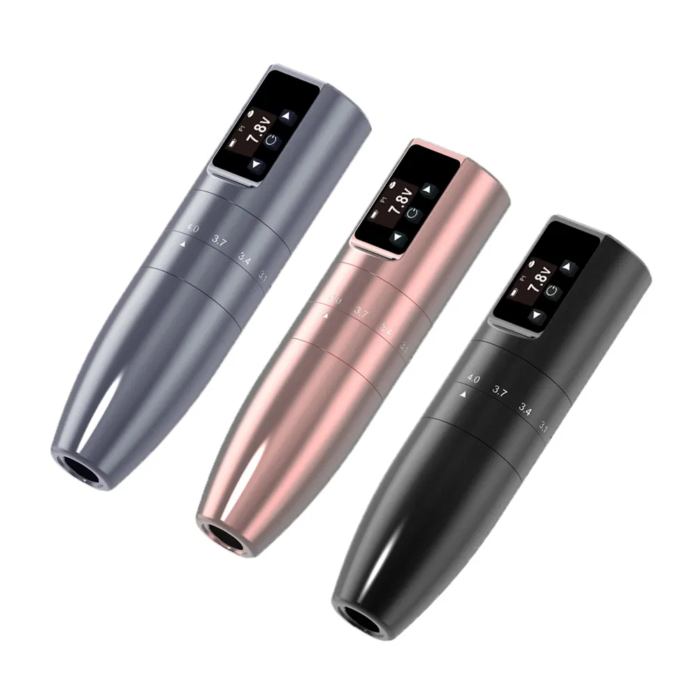 Stylo de maquillage permanent professionnel Viper sans fil à course réglable, charge rapide
