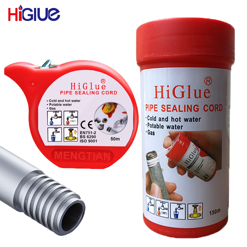 Higlue PTFE Pipe Thread Sealing Cord for Water and Gas Leak Fix
