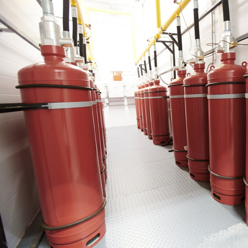 5.6MPa Pipe FM200 Internally Stored Pressure Heptafluoropropane Qmp180/5.6W-Zy