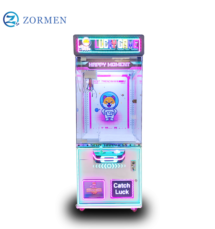 Lucky Coin Operated Crane Games Arcade Plush Toy Doll Claw Machine