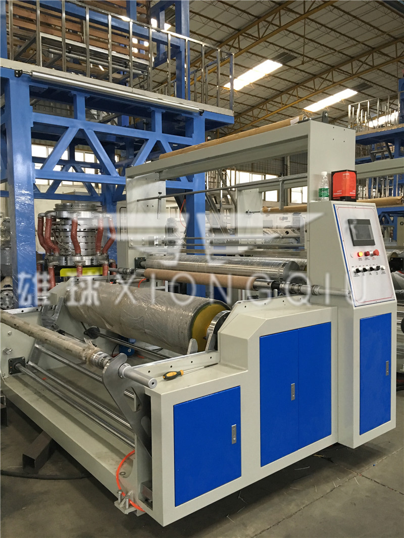 Doble bobinadora automática por fricción para máquina de soplado de film