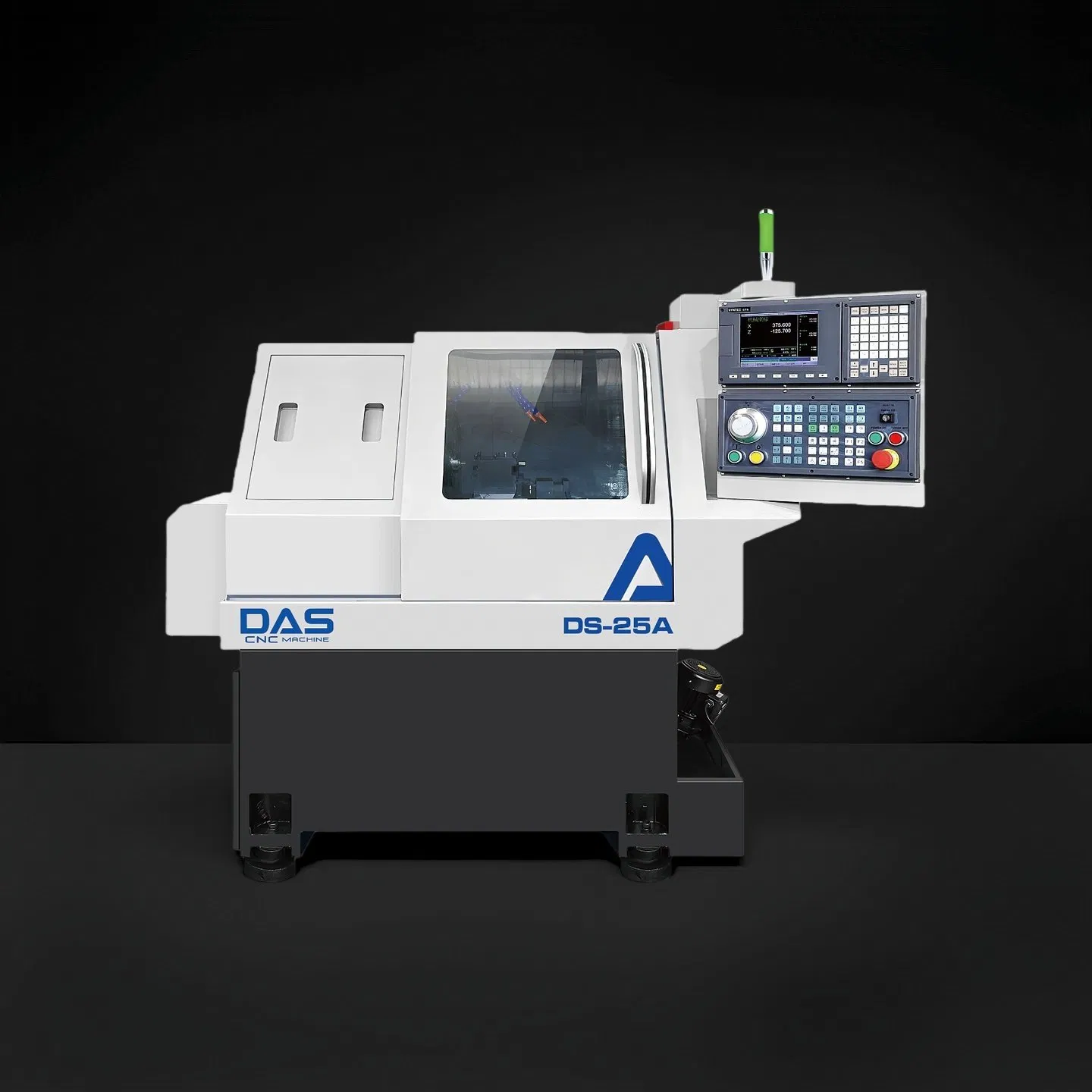 Torno CNC de bancada plana tipo gang con husillo de 25 mm