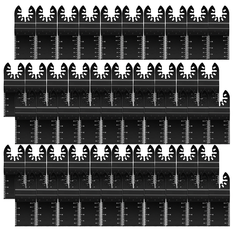 50 PCS Universal Multi Tool Oscillating Saw Blades for Wood Plastic Metal