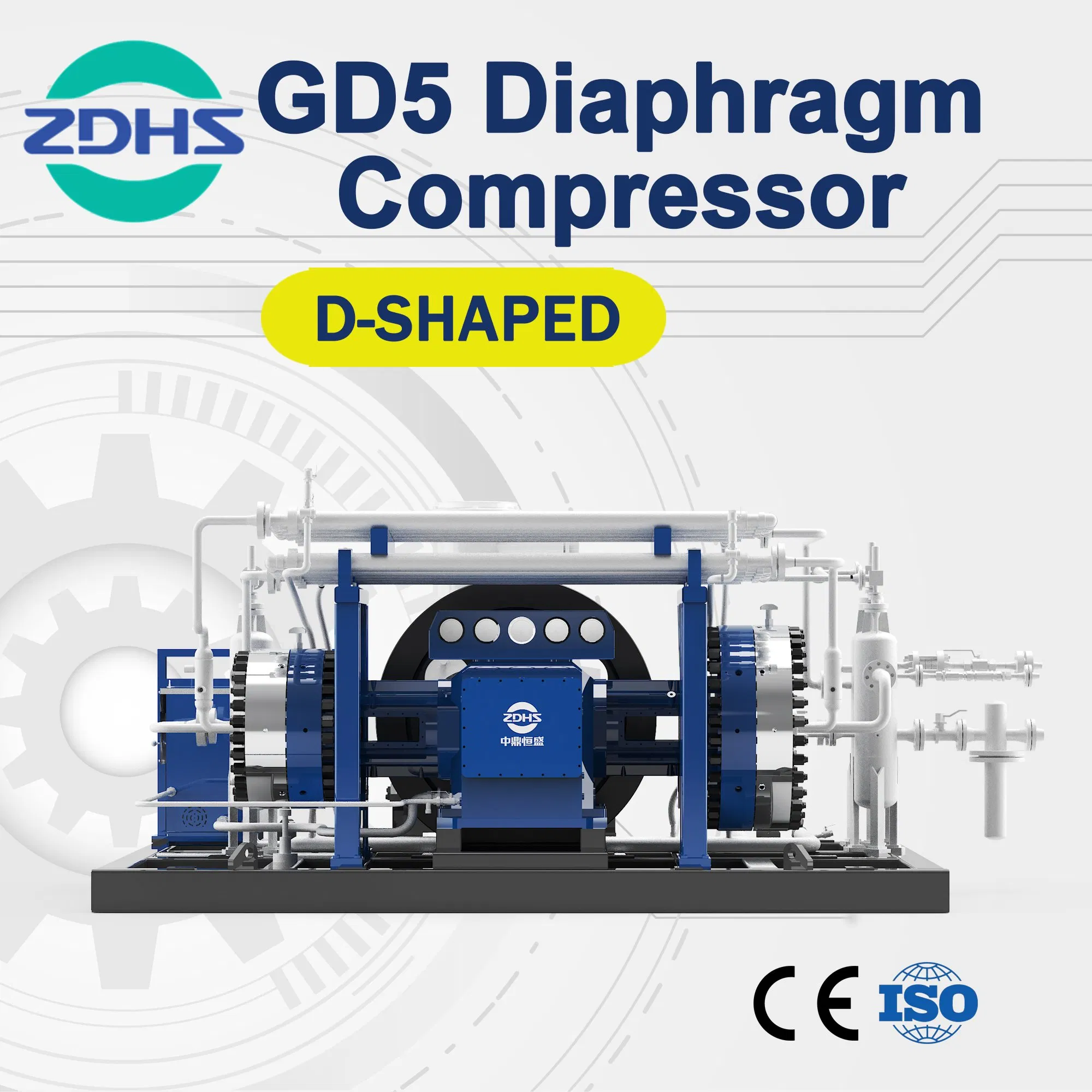 CE-zugelassener Wasserstoffkompressor 1000 bar Hochdruck
