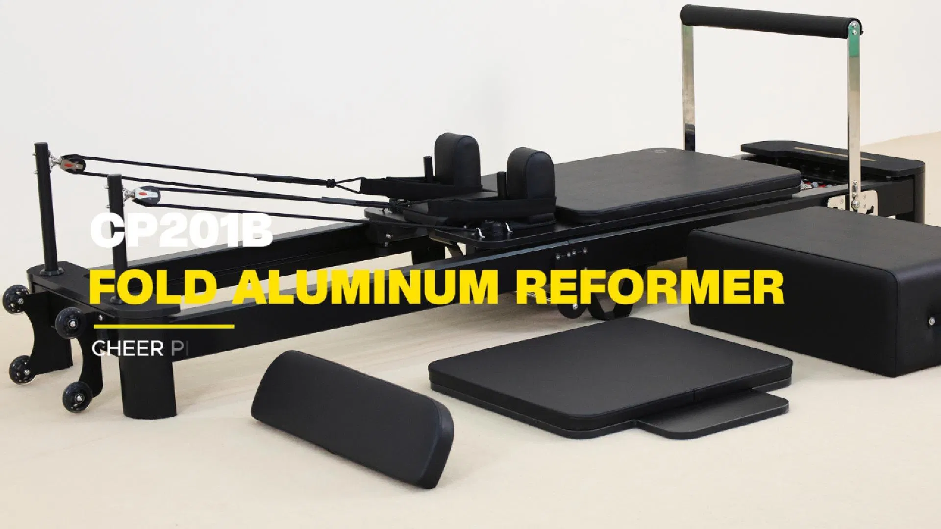 Home Studio Portable Stable Folding Aluminum Reformer Pilates Fitness Machine Yoga