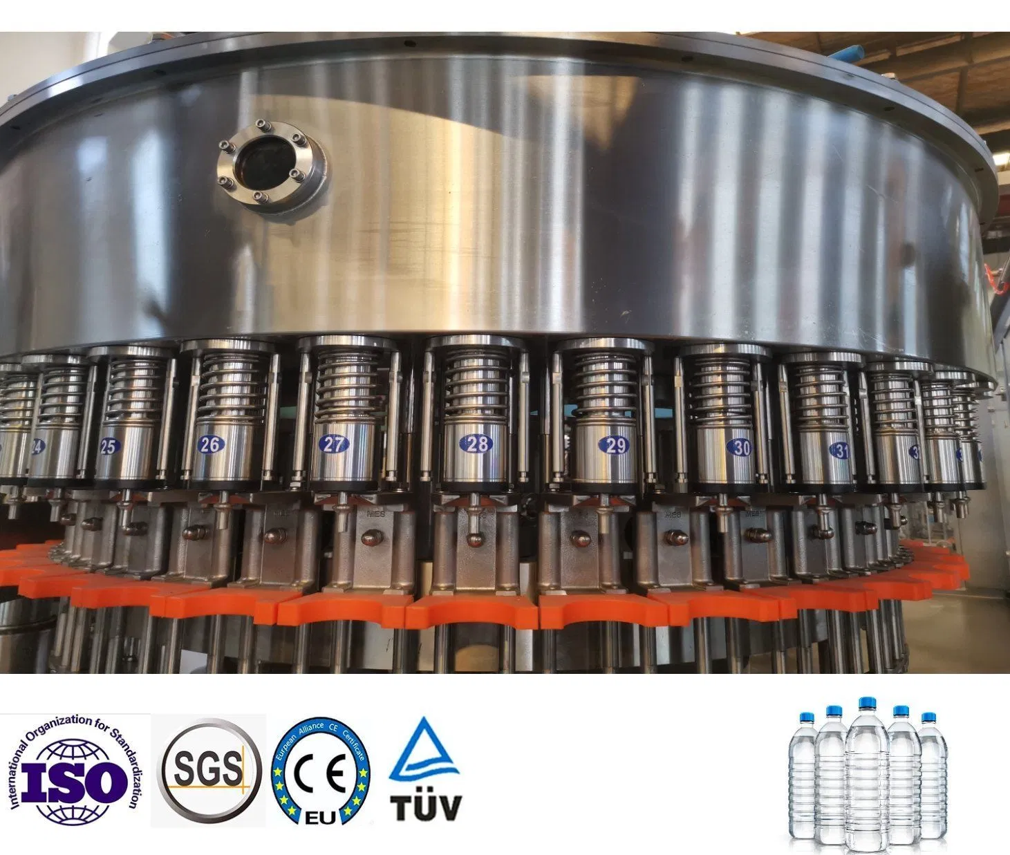 Custom Design 16000bph Pet Plastic Bottle Drink Water Filling Machine