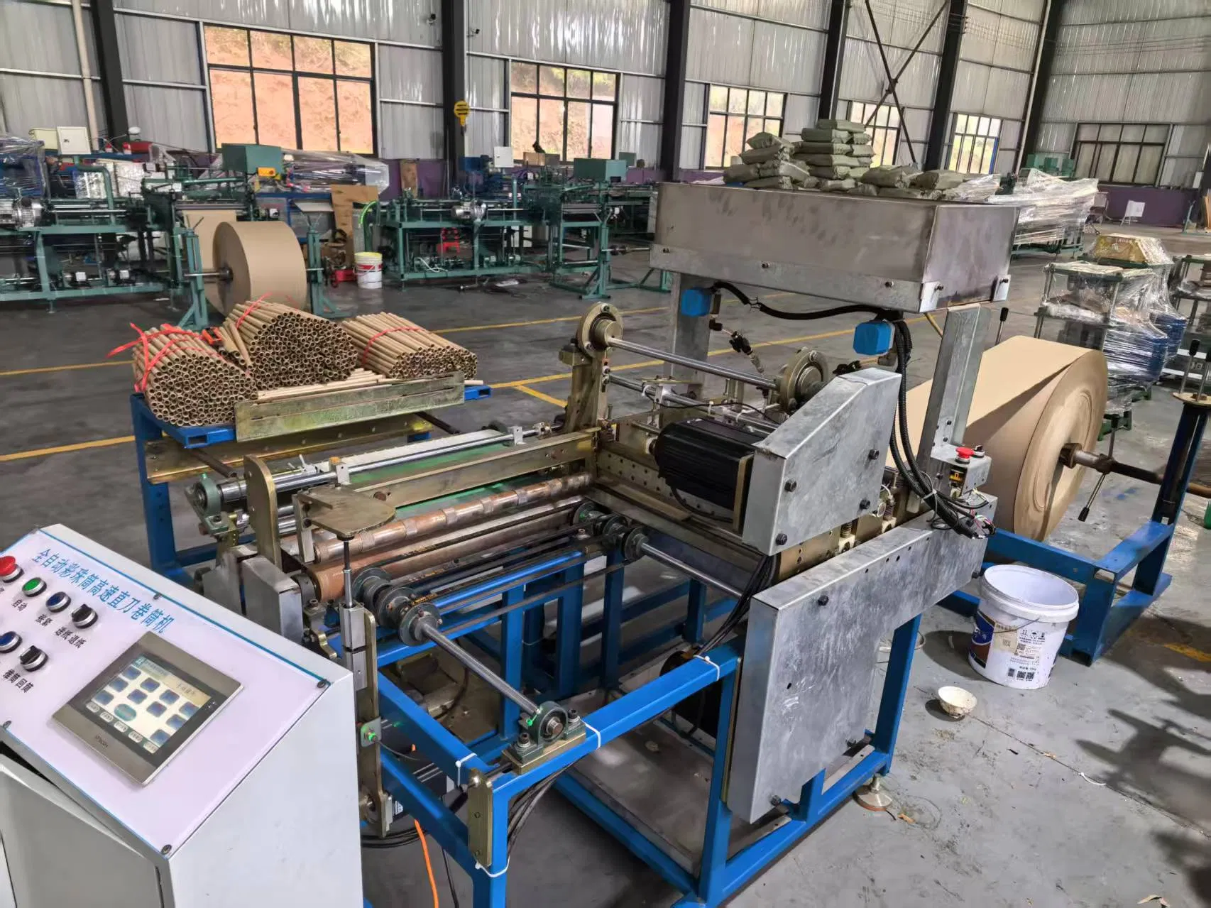 Roman Candles Gatling Small Paper Tube Rolling Winding Making Machine