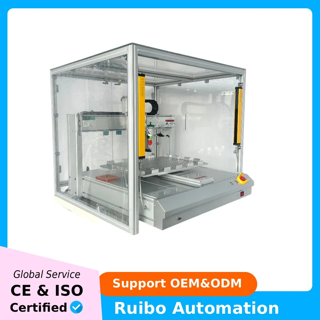 Fully Automatic Glue Dispensing Machine for PLC Control Modules Assembly