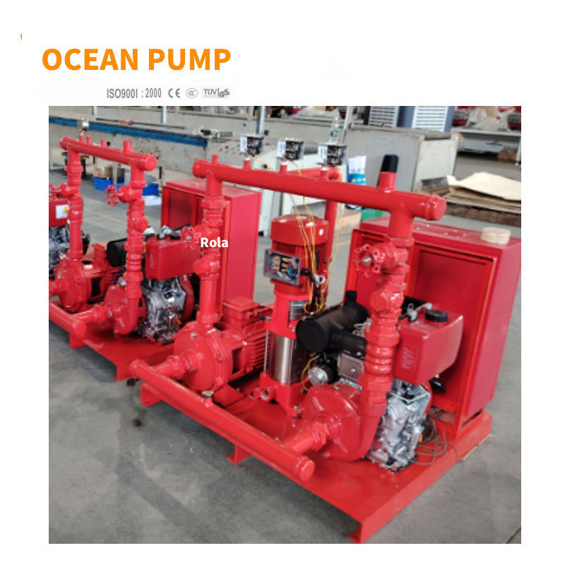 Industrial Fire Pump Package: Jockey, Electric, and Diesel Pumps