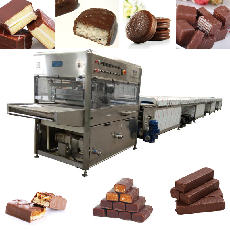 Chocolate Enrobing for Snickers / Cereal Bar /Snacks / Bounty/Wafer /Caramel Bar /Nougat / Candy Machine /Factory SGS