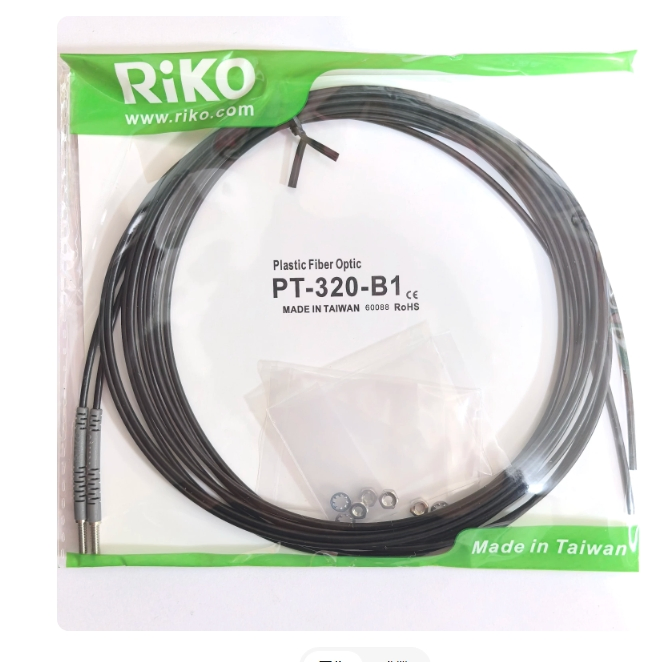 Riko PT-320-B1 M3 Through-Beam Fiber Optic Sensor Replace FT-320 PT-310-B1