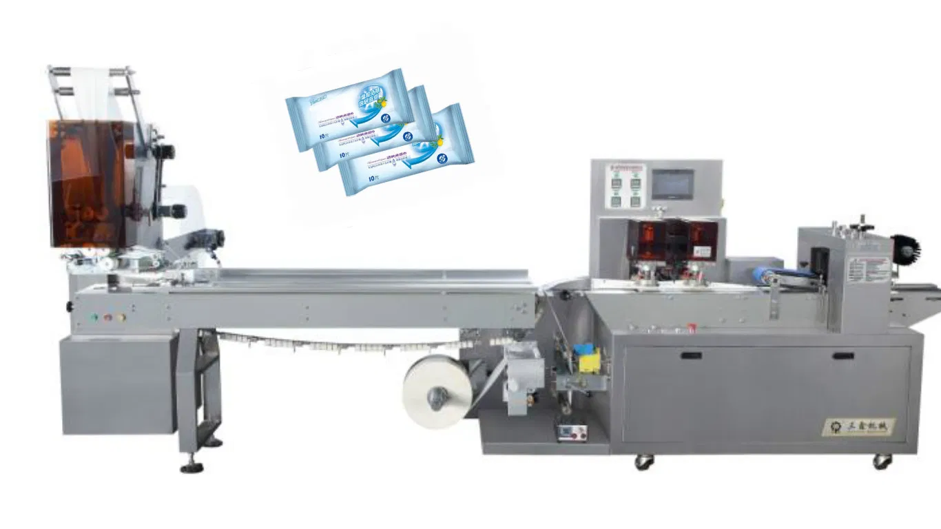Fully Automatic High-Speed Single Head Wet Towel Packaging Machine
