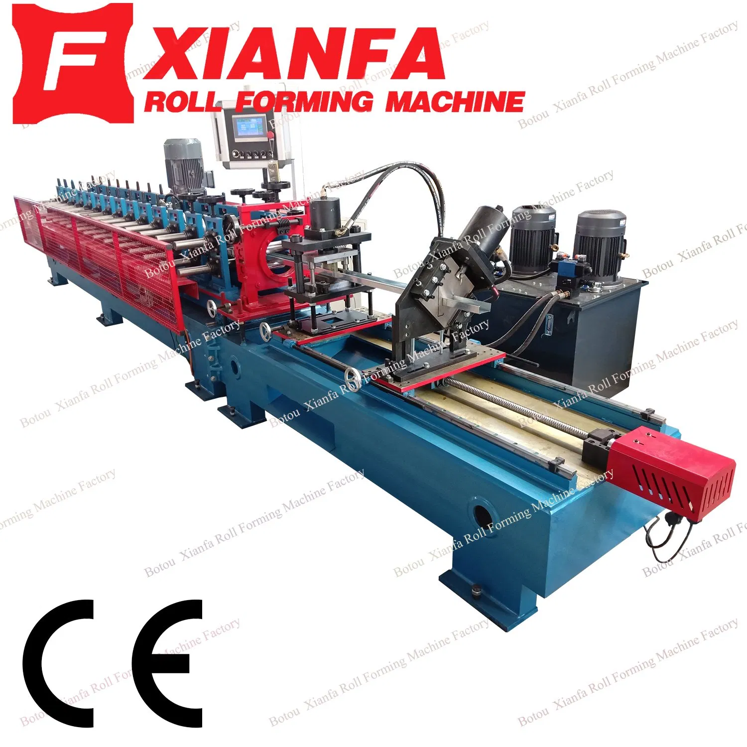 Commutation automatique de modèle pour plusieurs modèles de profilés métalliques en C pour cloisons sèches, machine de formage de fourrures, machine de profilage de montants et rails