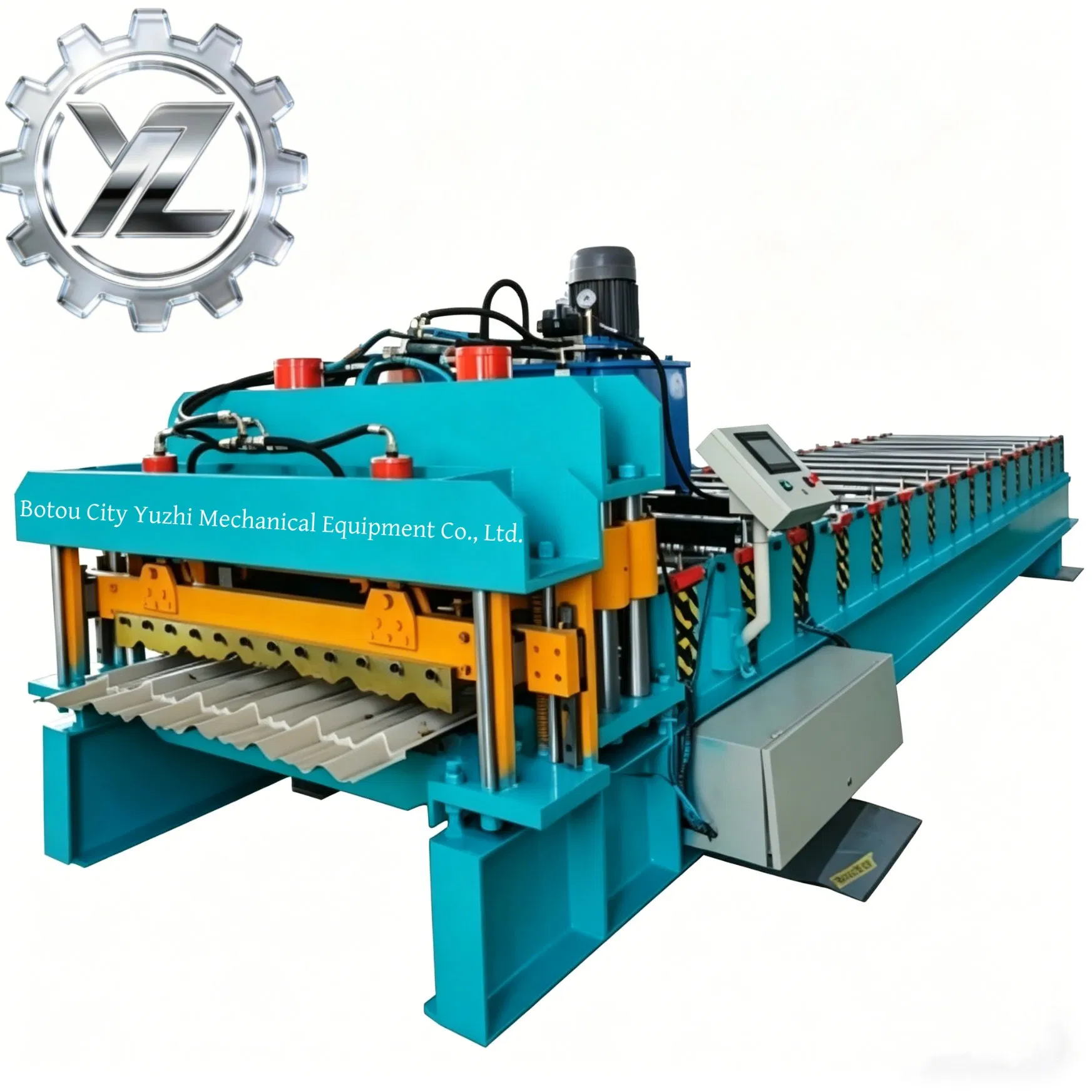 Automatische 980 glasierte Dachziegel-Walzformmaschine für Dächer