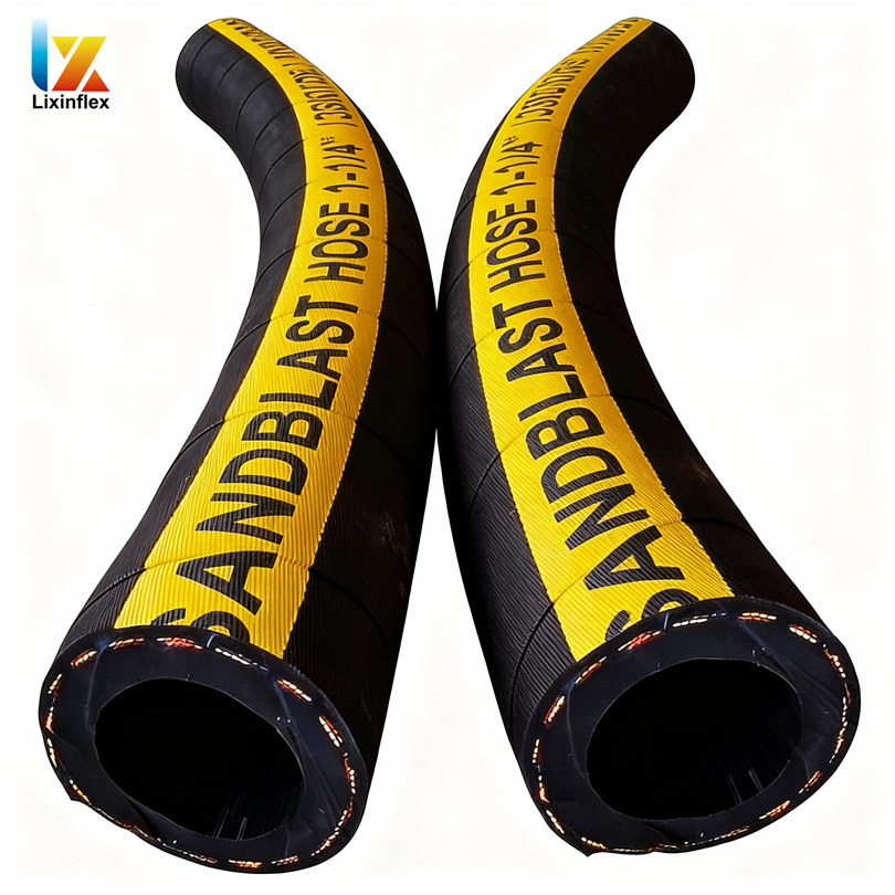 Flexible Abrasion Rubber Sandblasting Hose Industrial Anti-Static Sandblast Hose