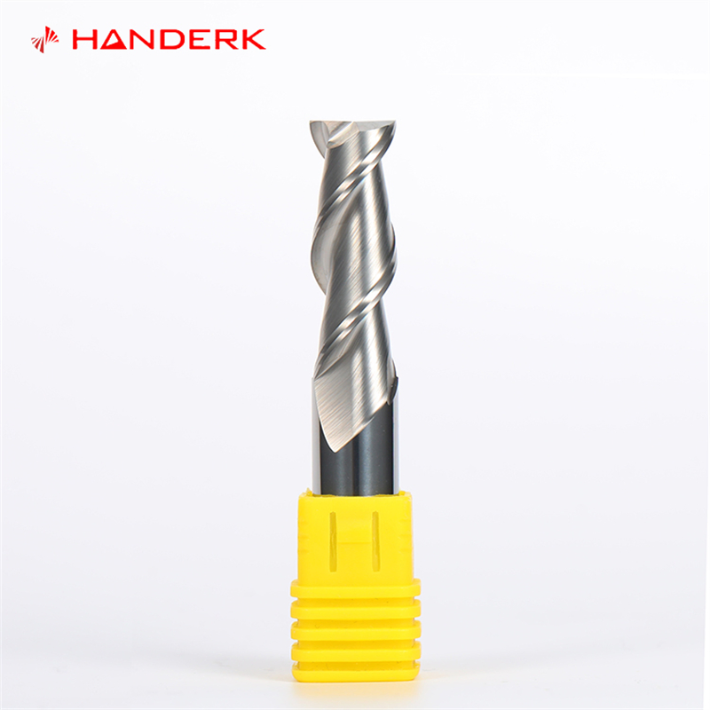 Handerk 2flute Center Cutting Milling Cutter Solid Carbide Key Way End Mill for Aluminum HRC55