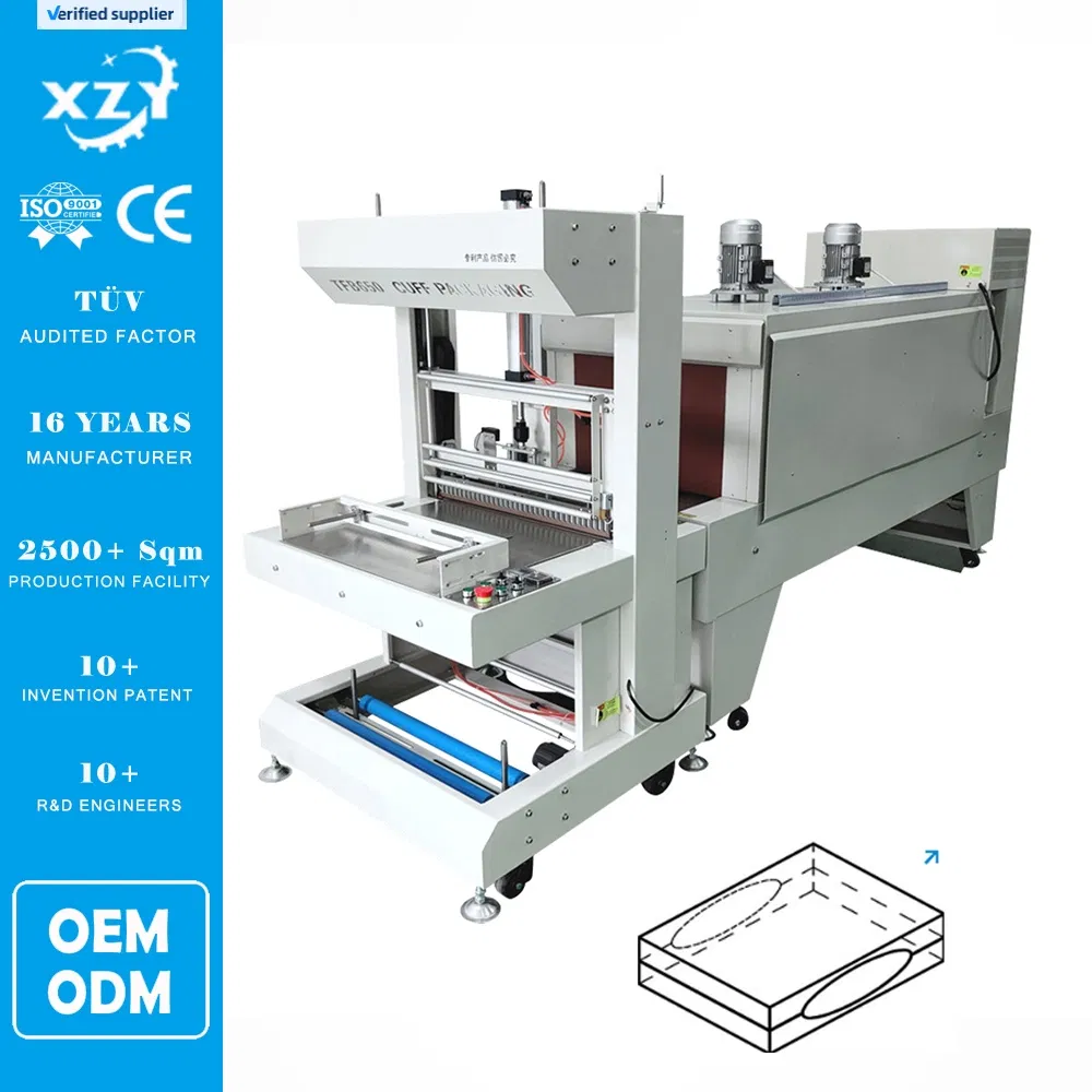 Energy-Efficient Far-Infrared PE Film High Speed Semi-Automatic Shrink Wrapping Machine for Box Packaging