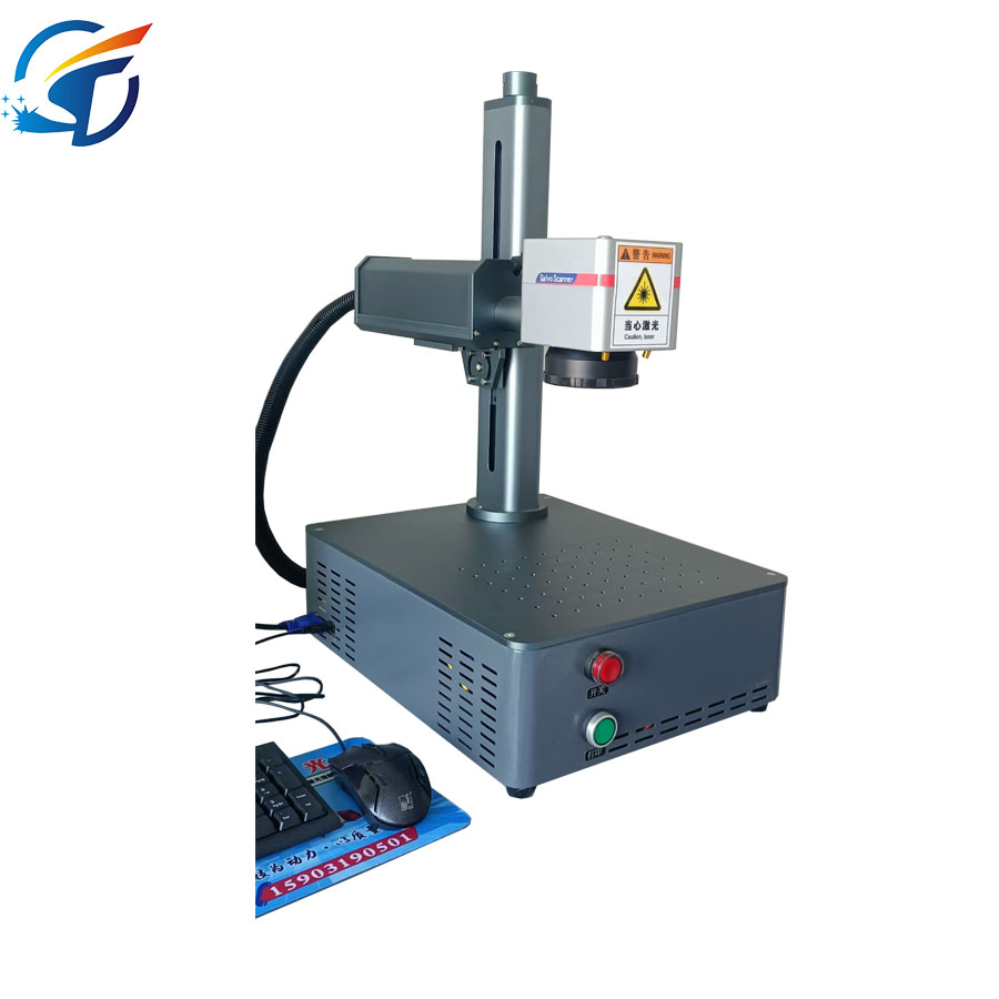 Electric Lift Type Miniature Portable Desktop Fiber Laser Marking Engraving Machine