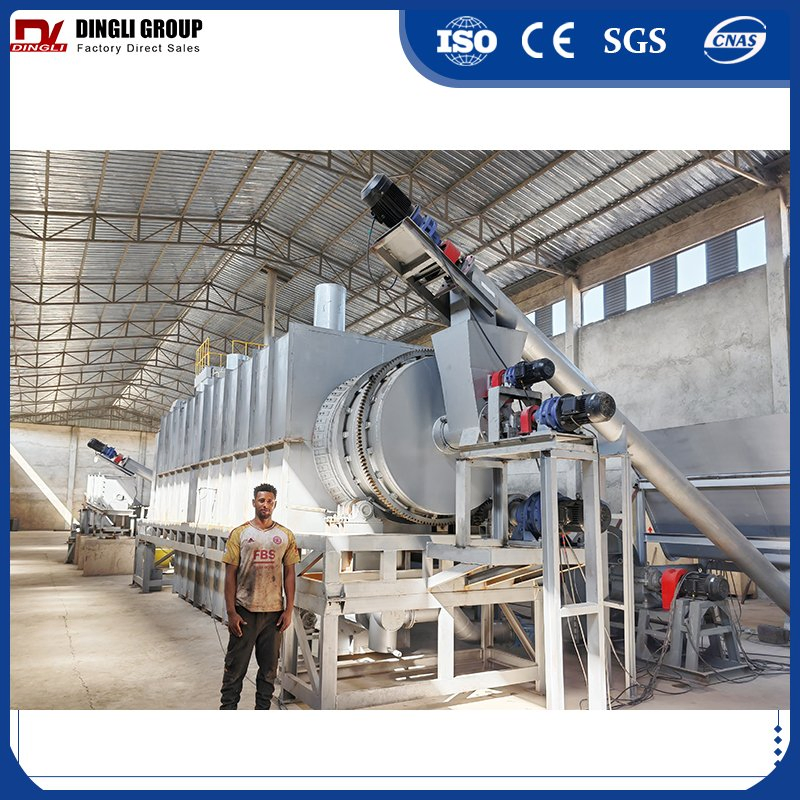 Continuous Carbonization Plant for Biomass Materials High Capacity Charcoal Making Equipment Manufacturer