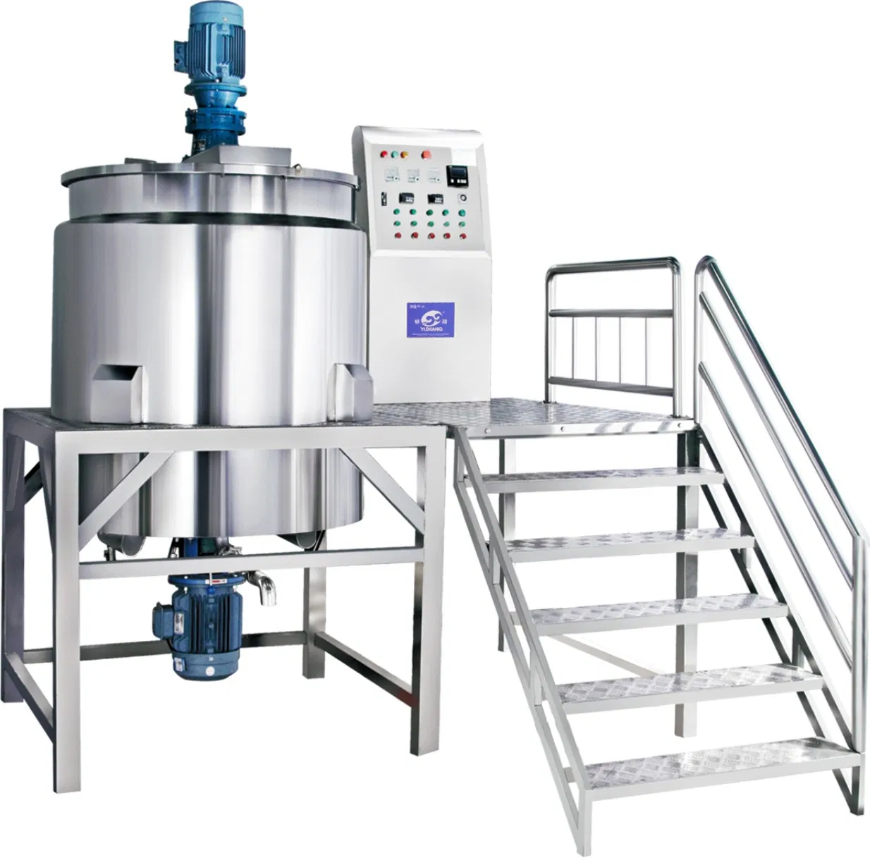 Electric Heating or Steam Heating Blending Mixer Tank Cosmetic Mixing Tank Lotion Making Machine