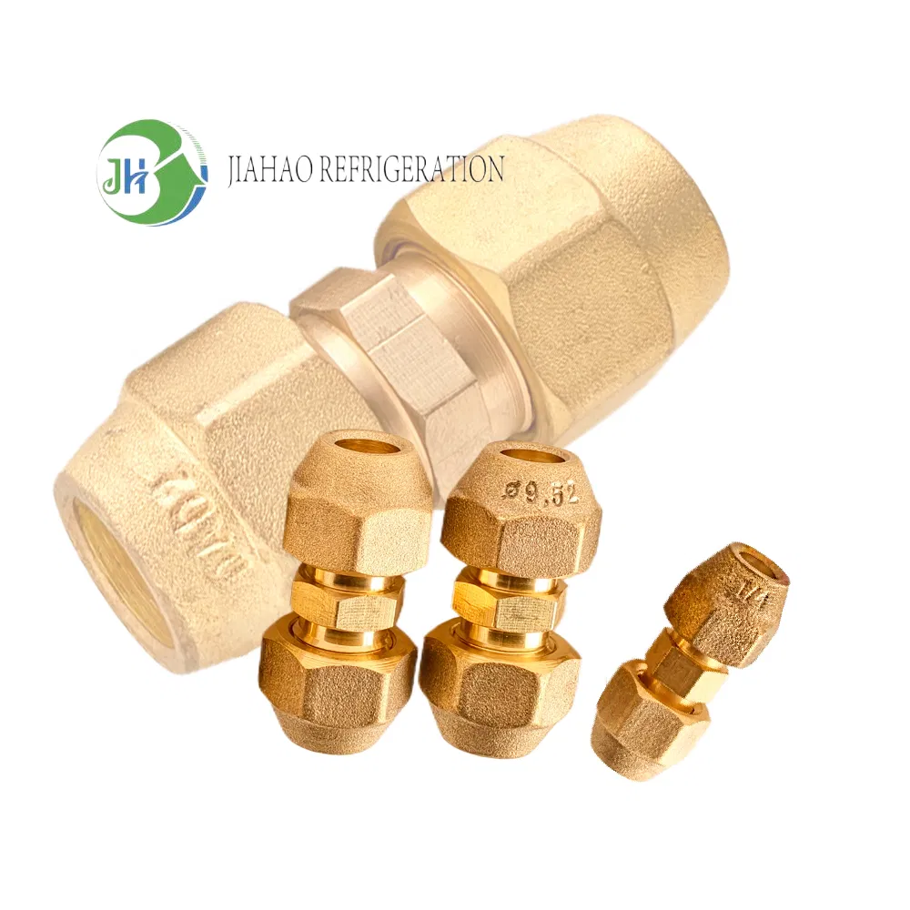 6mm 8mm 10mm 12mm 16mm 19mm Air Conditioner Screw Butt Plug Copper Pipe Fittings Nuts Connector