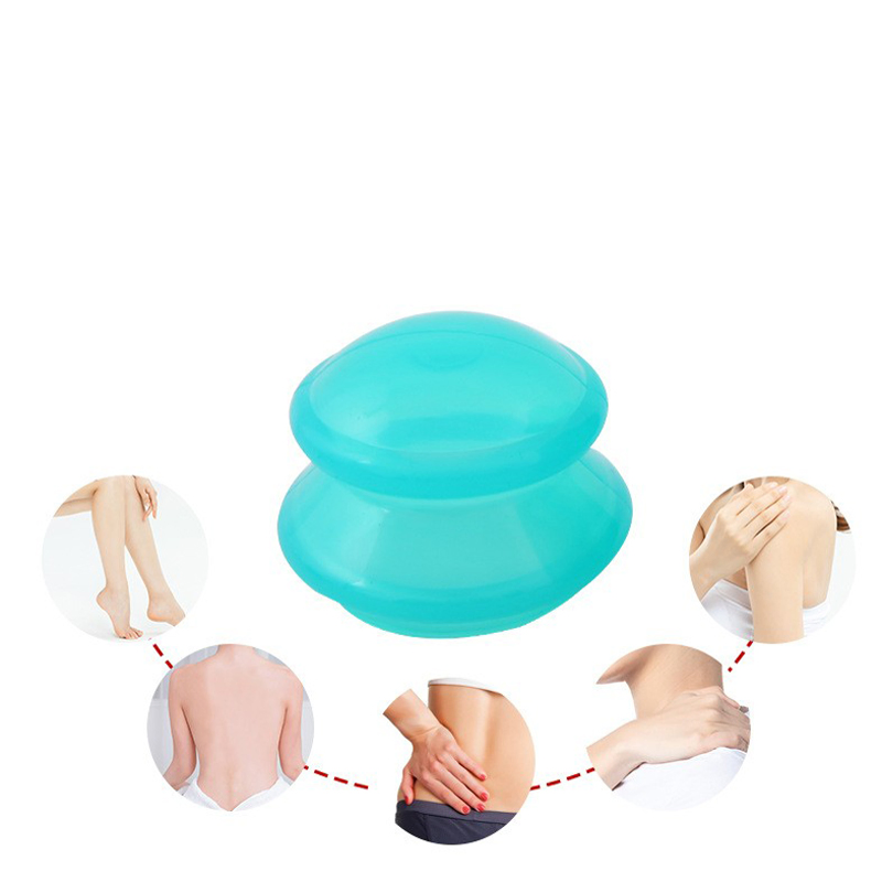Silicone Vacuum Cupping Set No Fire Press Suction Cups Portable Massage Therapy Cups for Home Use