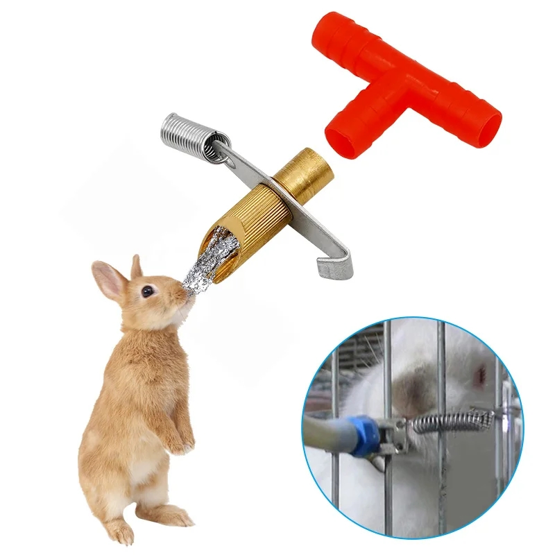 Rabbit Drinker Nipple Automatic Feeding Water Nipple Pet Feeder Waterer