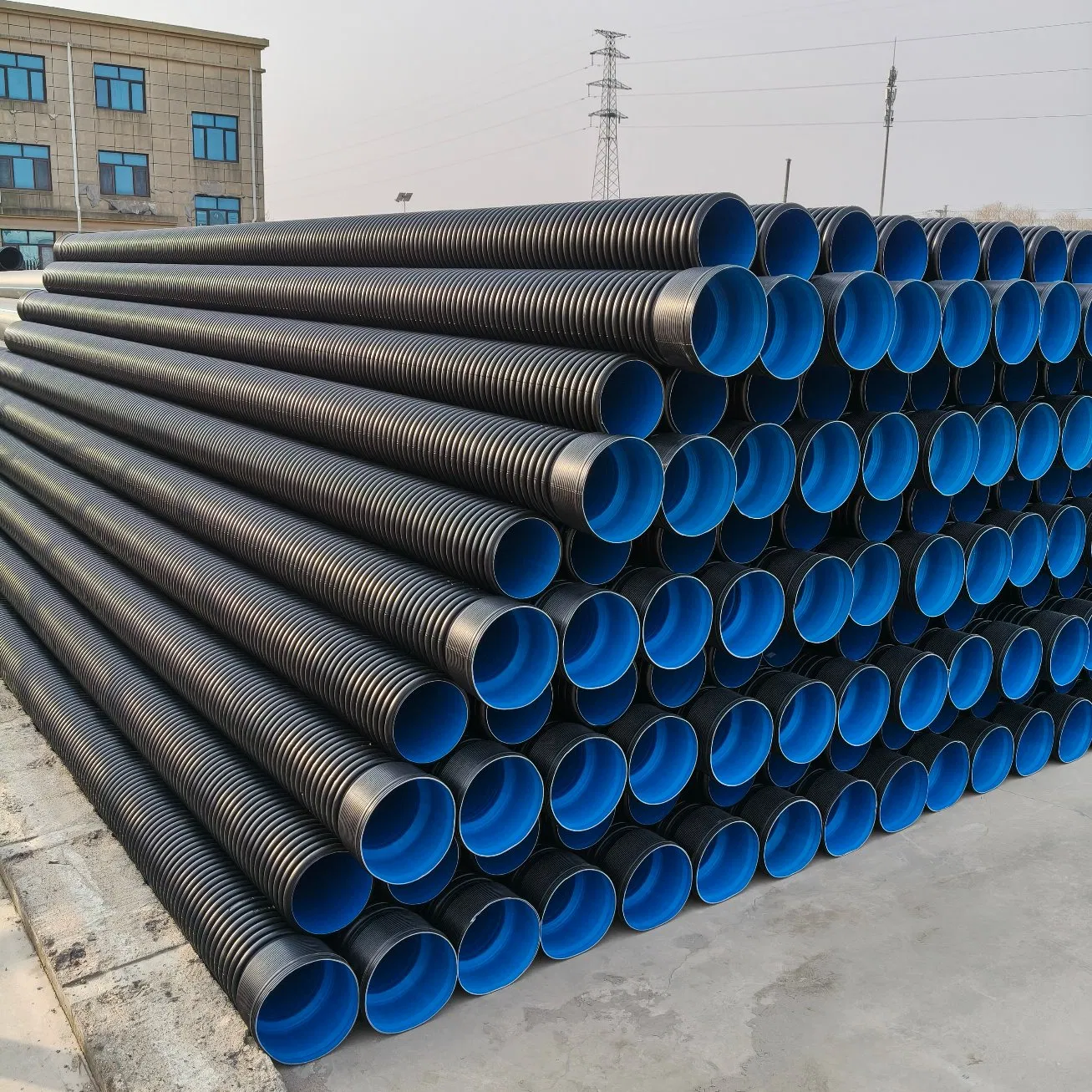 HDPE-Erdreich-Entwässerungs-Wellrohr