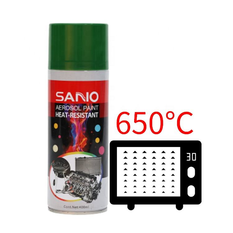 High Heat Acrylic Spray Paint Degree Glossy Red Stove Paint High-Temperature Resistance
