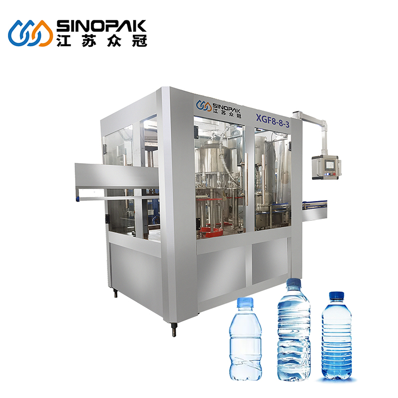 Vollautomatische 3-in-1-Abfüllmaschine für PET-Flaschen von 200ml bis 2000ml, schlüsselfertige Komplettlösung für die Flaschenwasserproduktion, 2000-3000 Flaschen pro Stunde