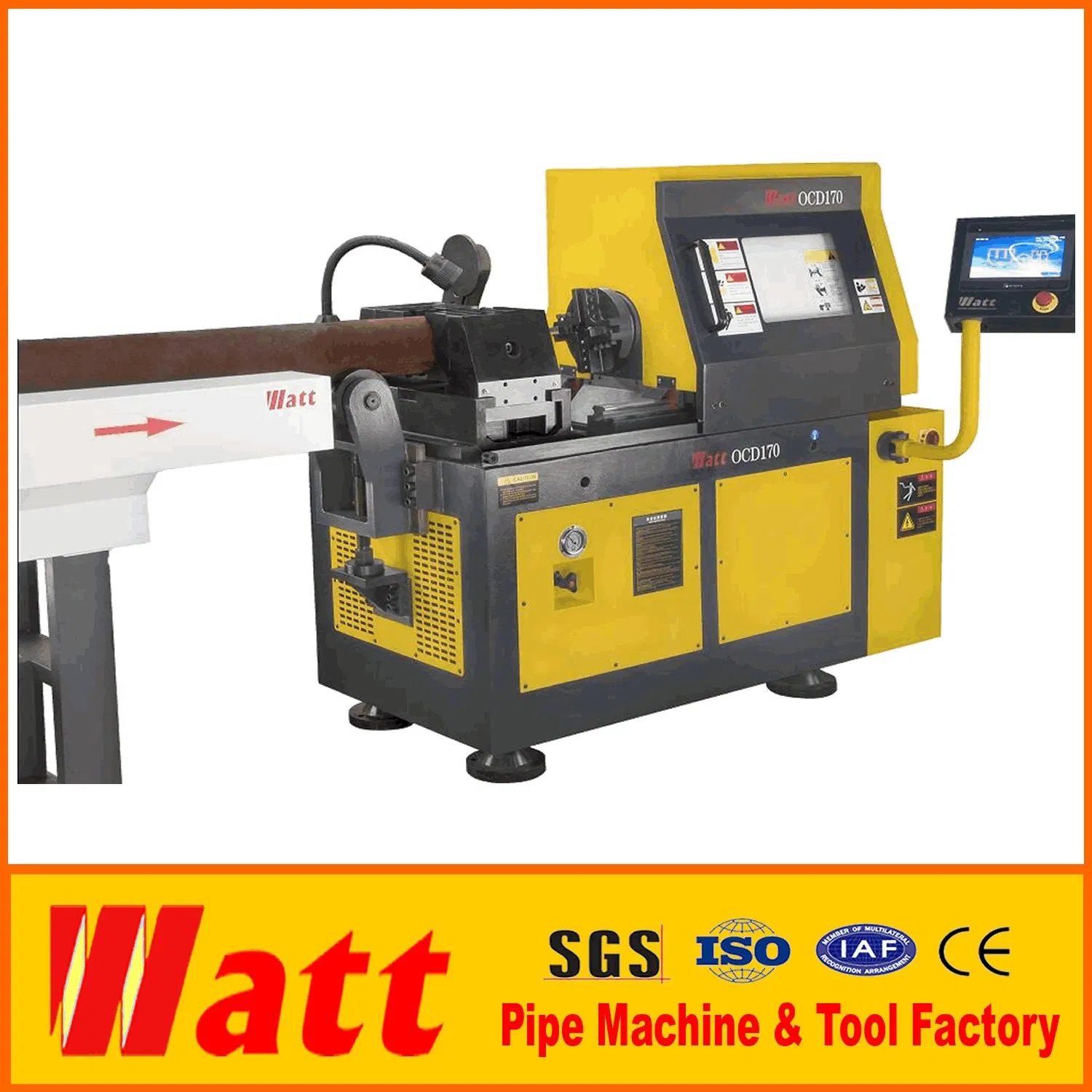 Stationary High Speed Pipe End Beveling Machine