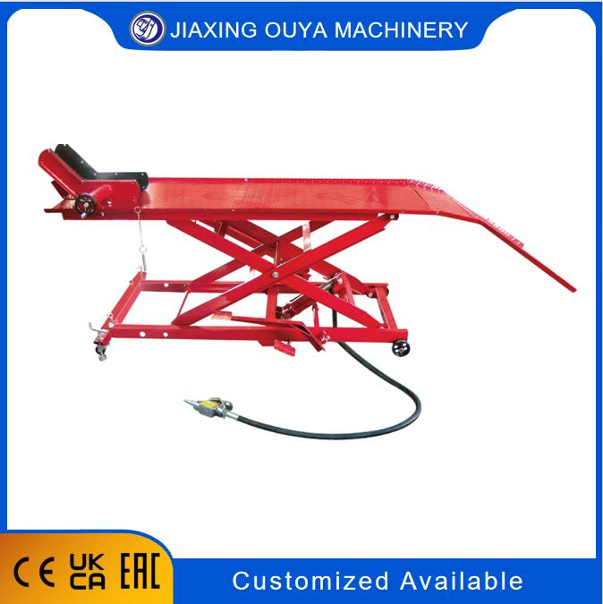 Pneumatic Motorcycle Lifting Table 1000lbs Scissor Lift