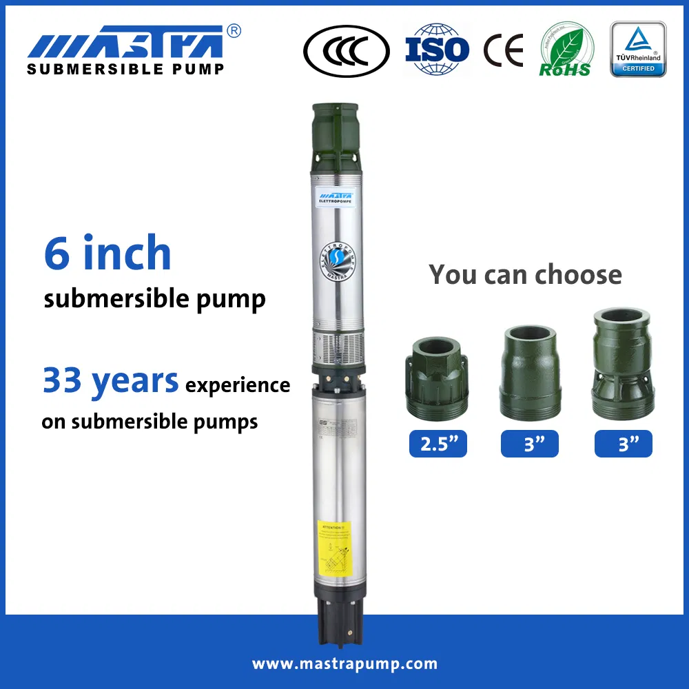 Mastra 6 Inch Cast Iron Irrigation Submersible Pump Deep Well Pump