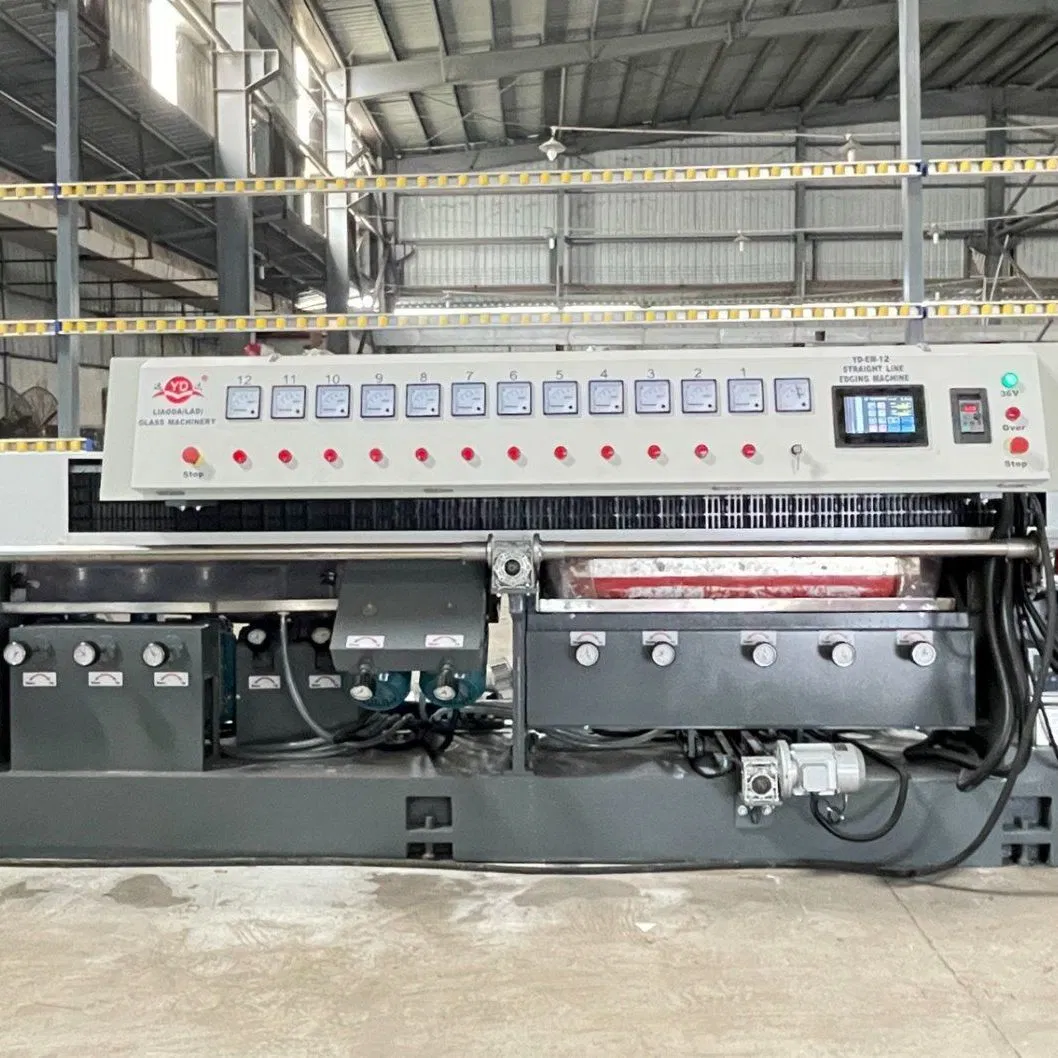 High Precision Automatic 10 Engines Vertical Glass Chamfer Edging Machine
