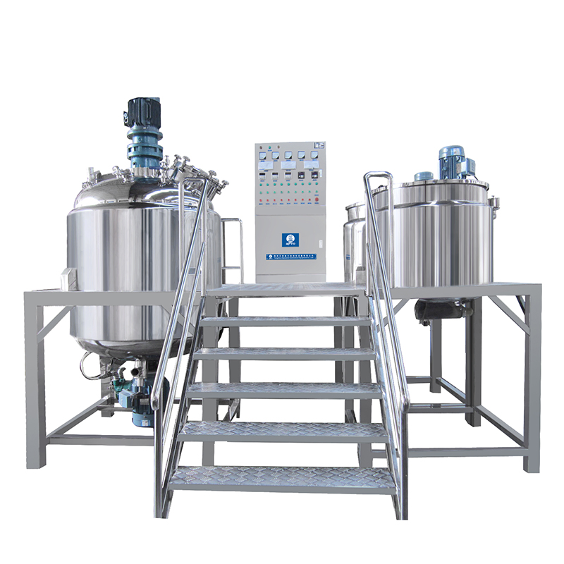 GMP Quality Cosmetic Mixing Machine Electrical Heating Type Vacuum Emulsifying Mixer
