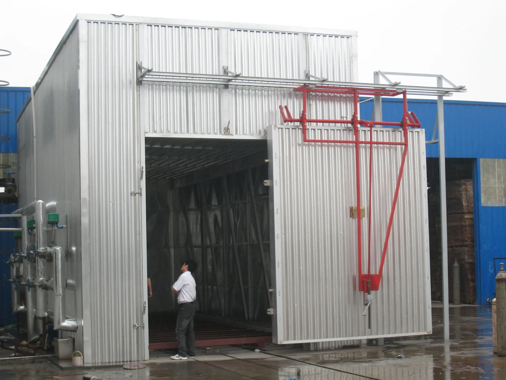 Wood Carbonization Square Shape Wood Drying Kiln Timber Oak Drying