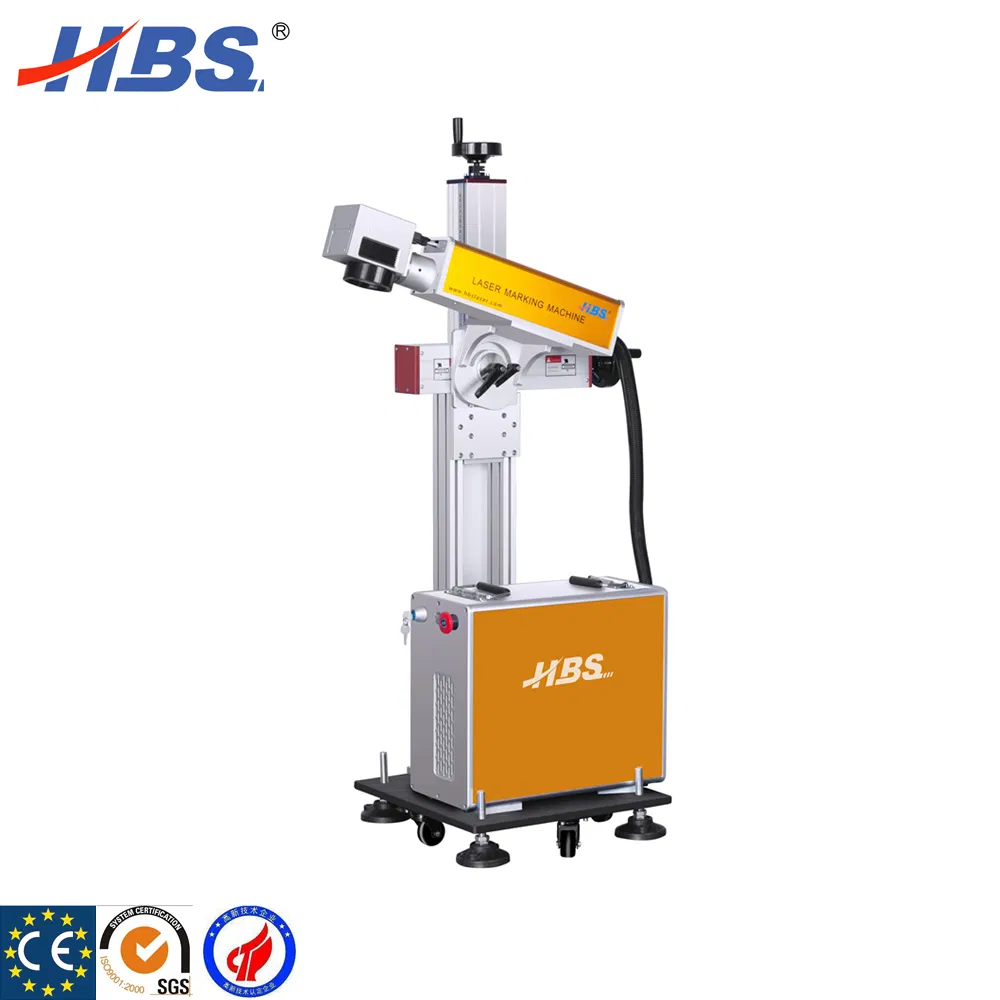 20W Online Flying Fiber Laser Marker for Production Line Marking/Laser Marking Withraycus Laser Source