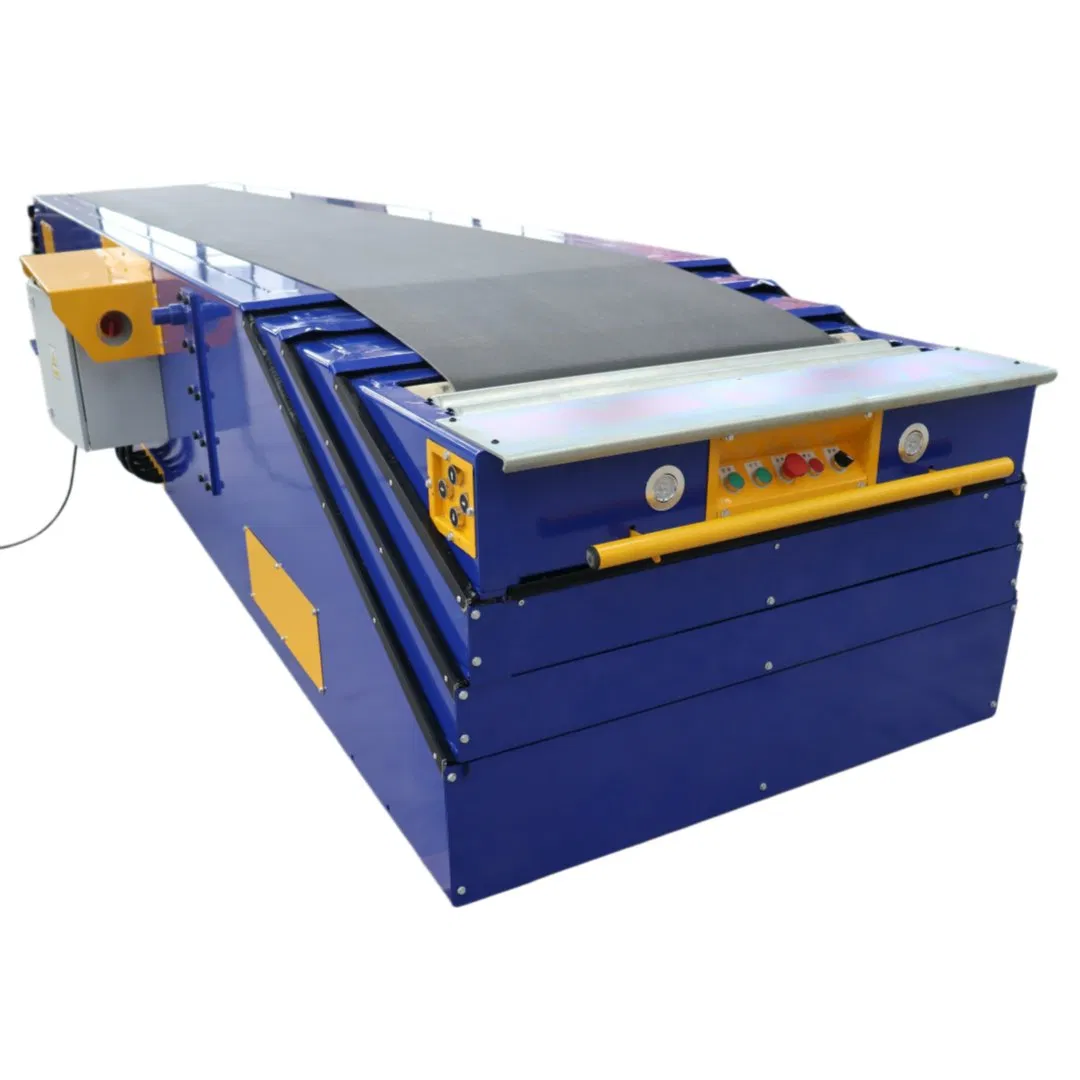 4 Section 18 Meters Fixed Telescopic Belt Conveyor