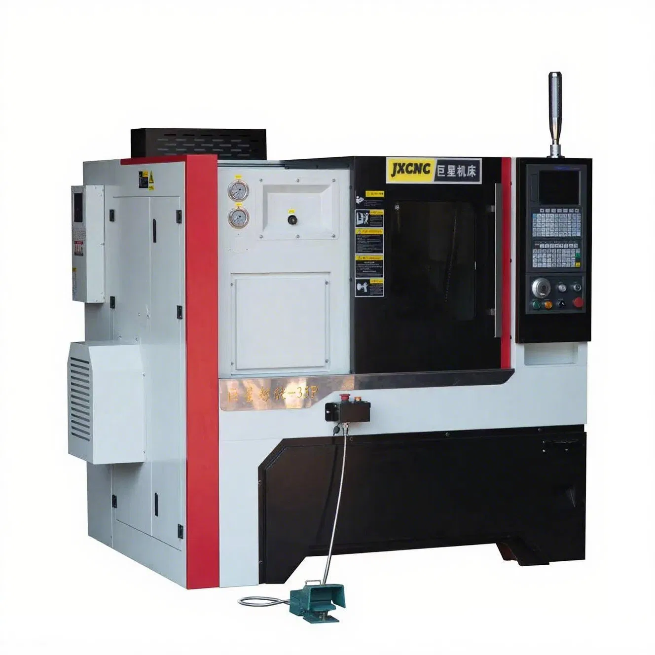 Torno CNC de tipo gang con control Fanuc, máquina de torneado industrial totalmente automática