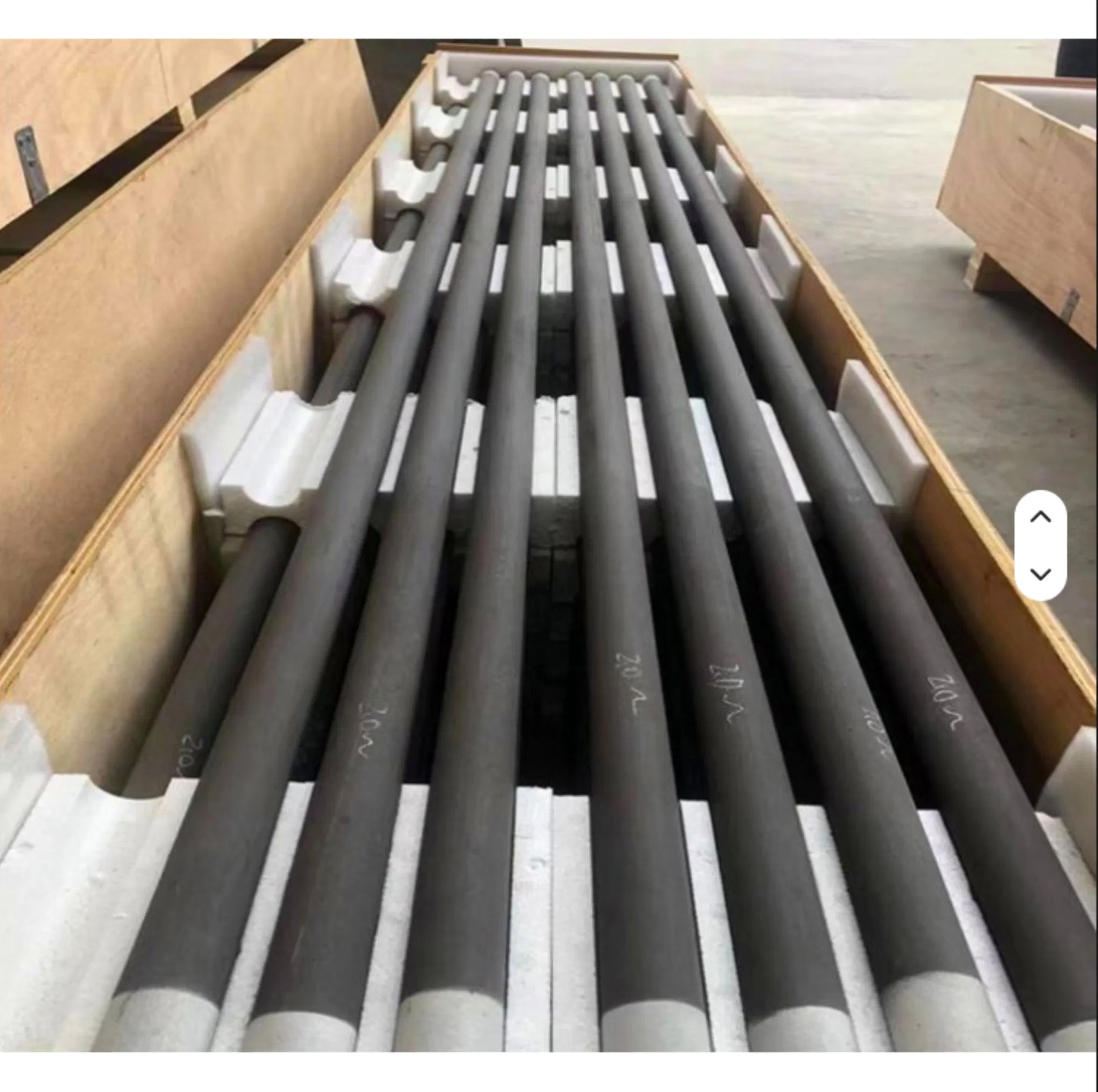 High Temperature Silicon Carbide Rod 1600C SiC Heating Element for Sintering Furnace