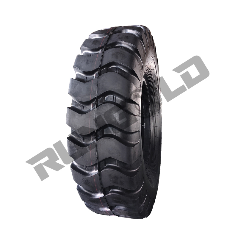 Pneu diagonal en nylon E3 L3 pour niveleuses, usage intensif hors route