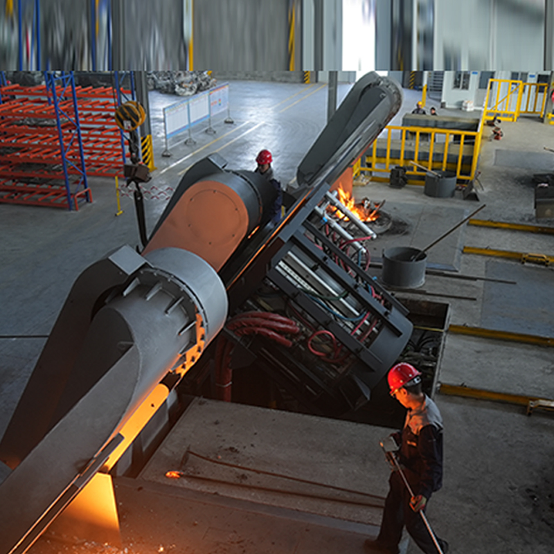 30-Tonnen-Elektro-Industrie-Schmelzofen mit mittlerer Frequenz und Induktion für Schrott aus Gusseisen, Edelstahl, Kupfer, Aluminium, Messing und Bronze