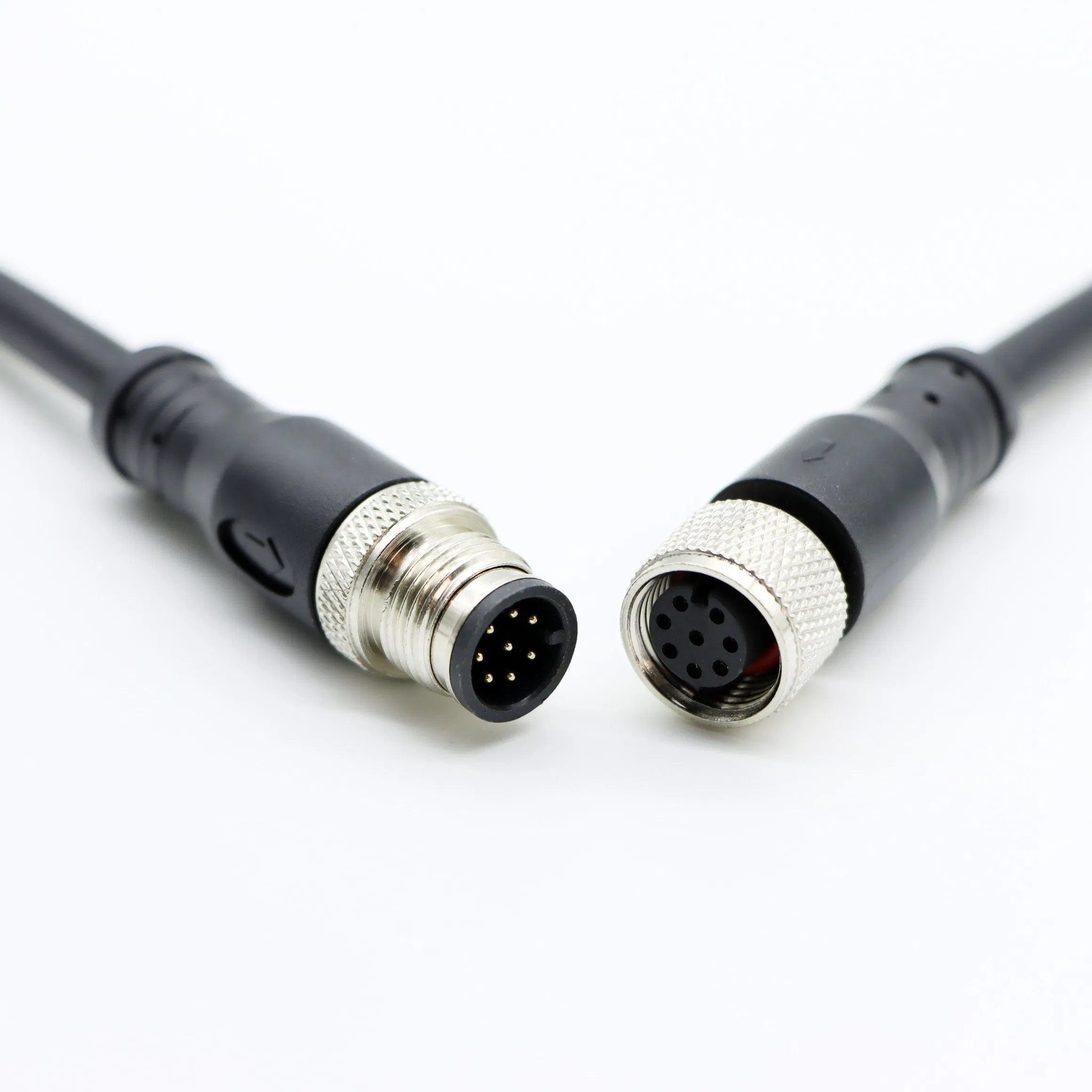 Câble connecteur M12 8 broches étanche pour usage extérieur